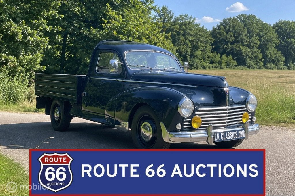 Peugeot 203 Pick Up | 1954 | Route 66 Auctions, Auto's, Oldtimers, Zwart, Bedrijf, Handgeschakeld, Overige carrosserie