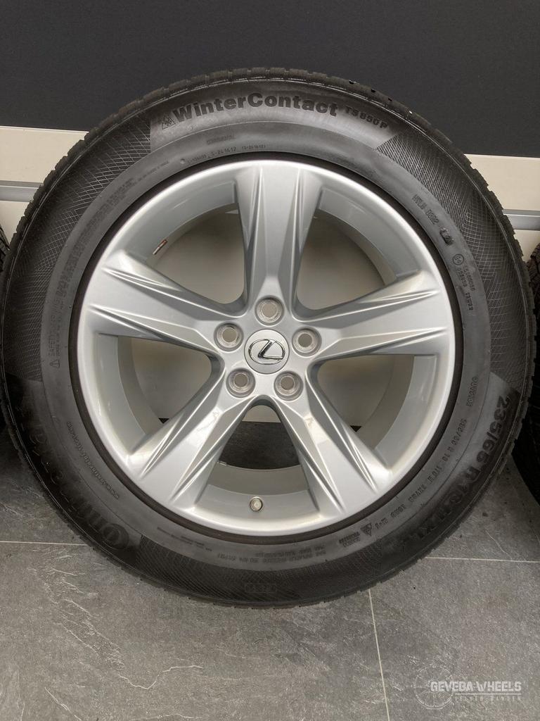 18” originele Lexus RX450h velgen + winterbanden 5x114.3, Auto-onderdelen, 18 inch, Gebruikt, -, -
