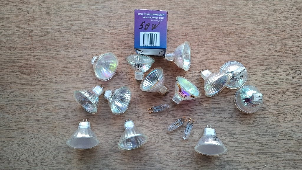 Assortiment 12 Volt Halogeenlampen, Ophalen, Halogeen, Gebruikt, Overige typen