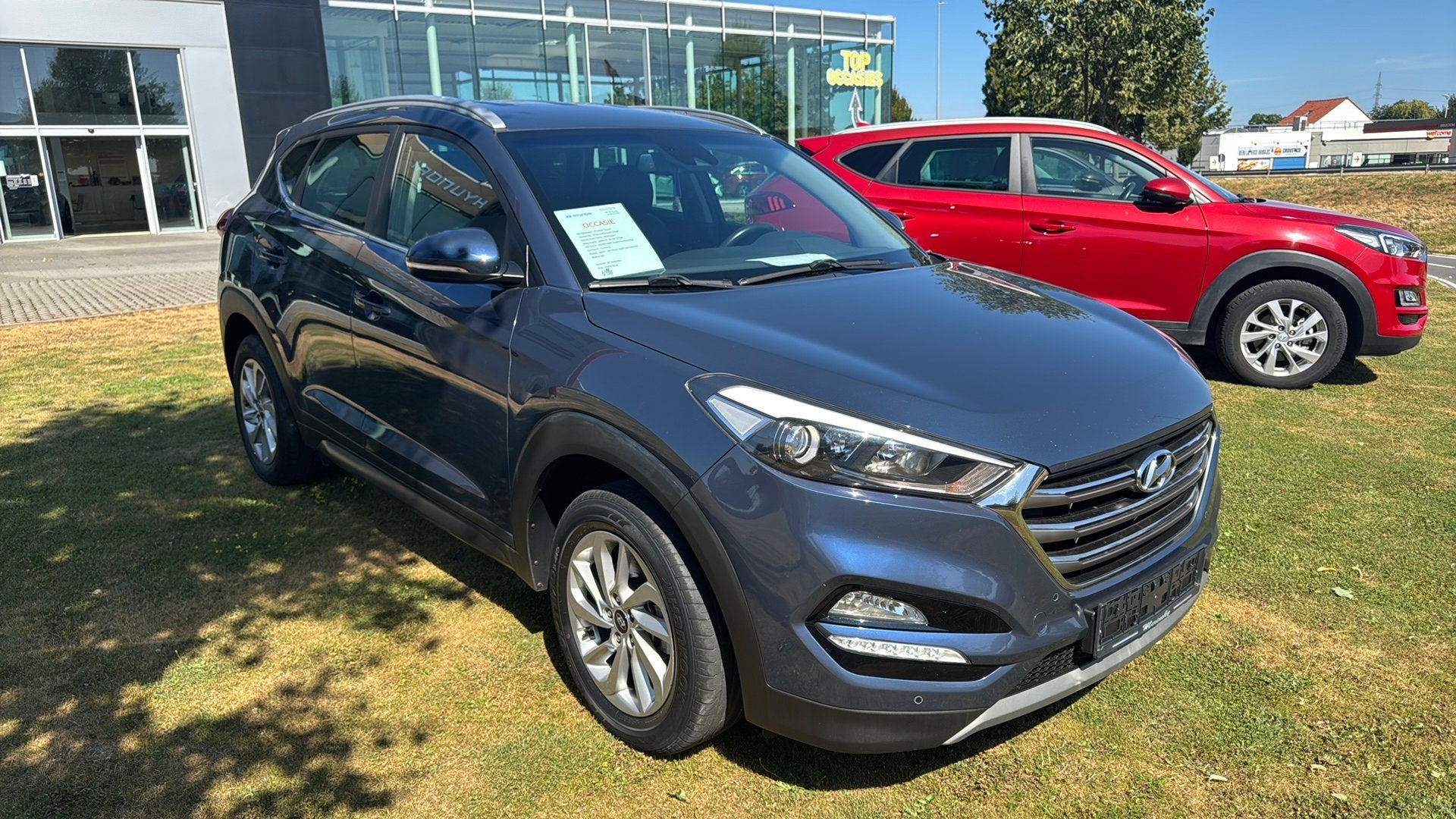 Hyindai Tucson Arizona Diesel manueel, Auto's, Voorwielaandrijving, 4 cilinders, Blauw, Leder