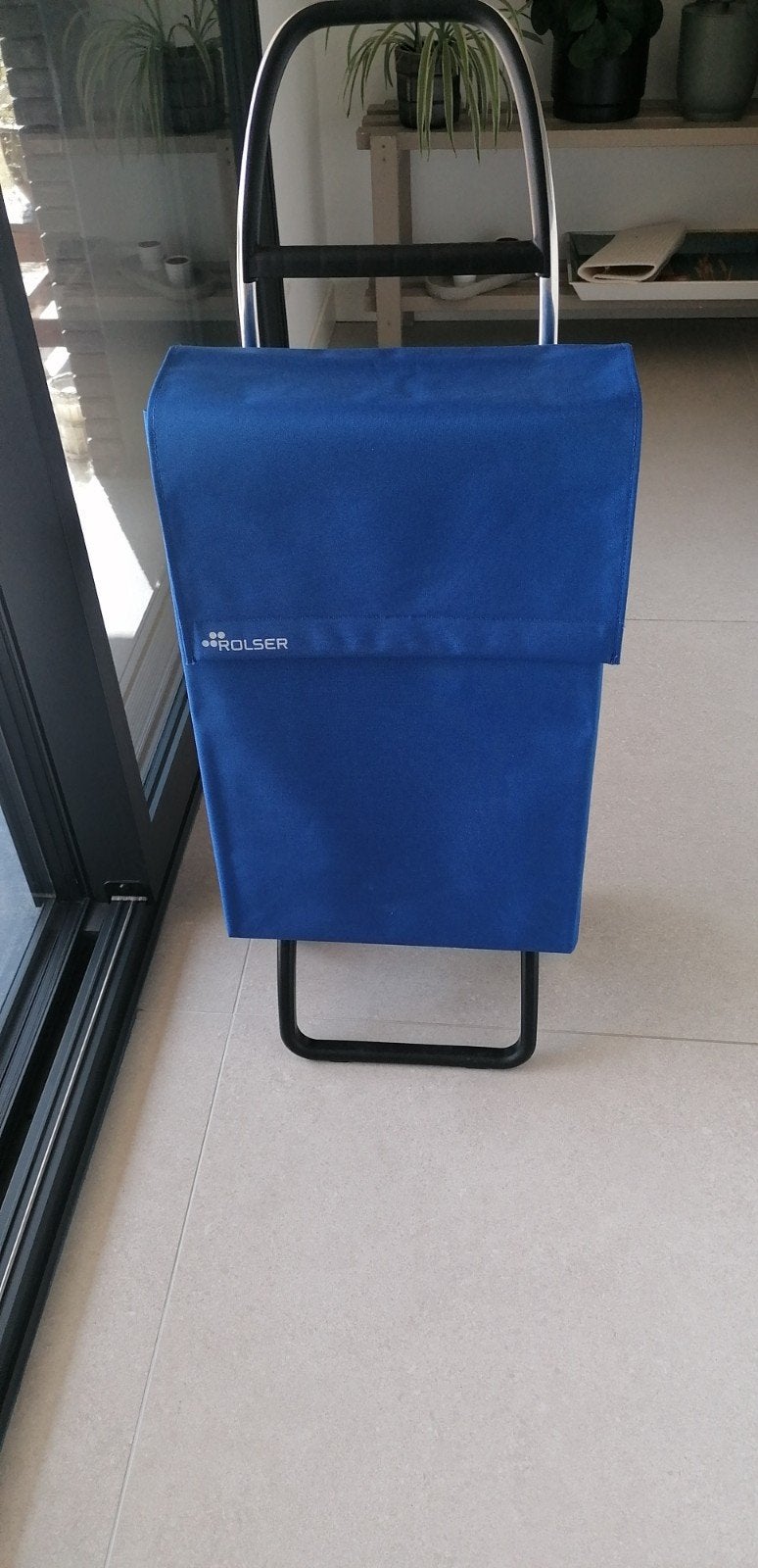 Boodschappentrolley, Enlèvement, Comme neuf, Bleu