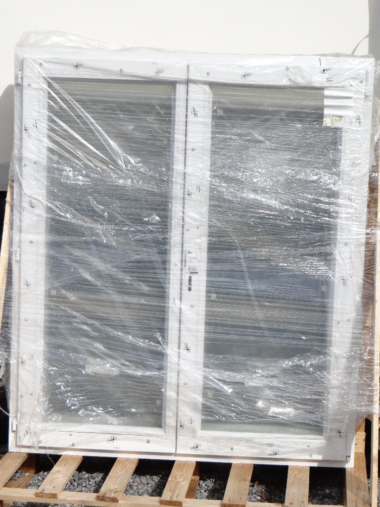 Châssis avec volet  PVC BLANC (SOMFY)H.215xl.120cm, Enlèvement, Neuf, Blanc
