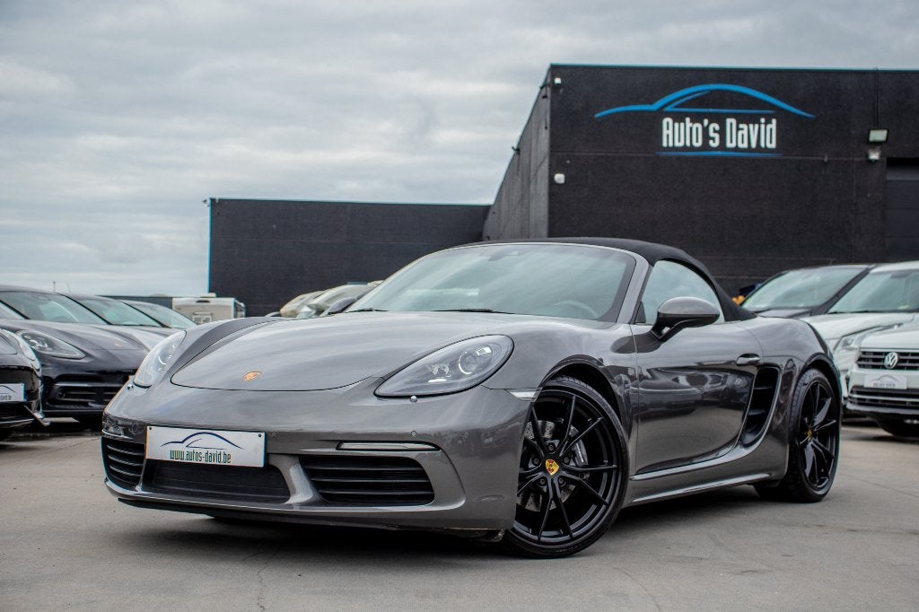 Porsche 718 Boxster 2.0 Turbo PDK Cabriolet 982/HISTORIQUE, Autos, Cuir, Argent ou Gris, Euro 6, Entreprise