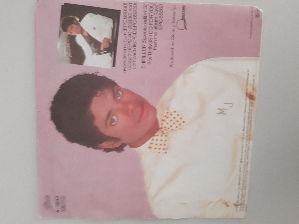 Single plaatje michael Jackson, Ophalen