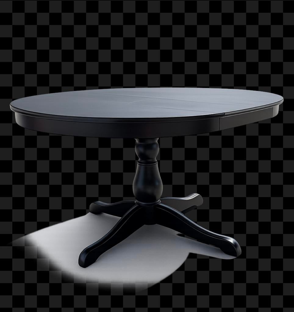 Zwart eettafel, Huis en Inrichting, Ophalen, Zo goed als nieuw
