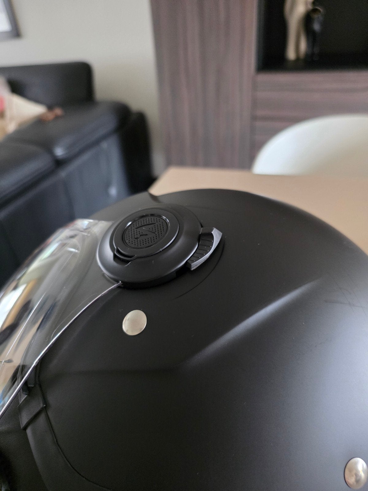 Casque de moto noir., Femmes, Casque intégral, Enlèvement, Neuf, sans ticket