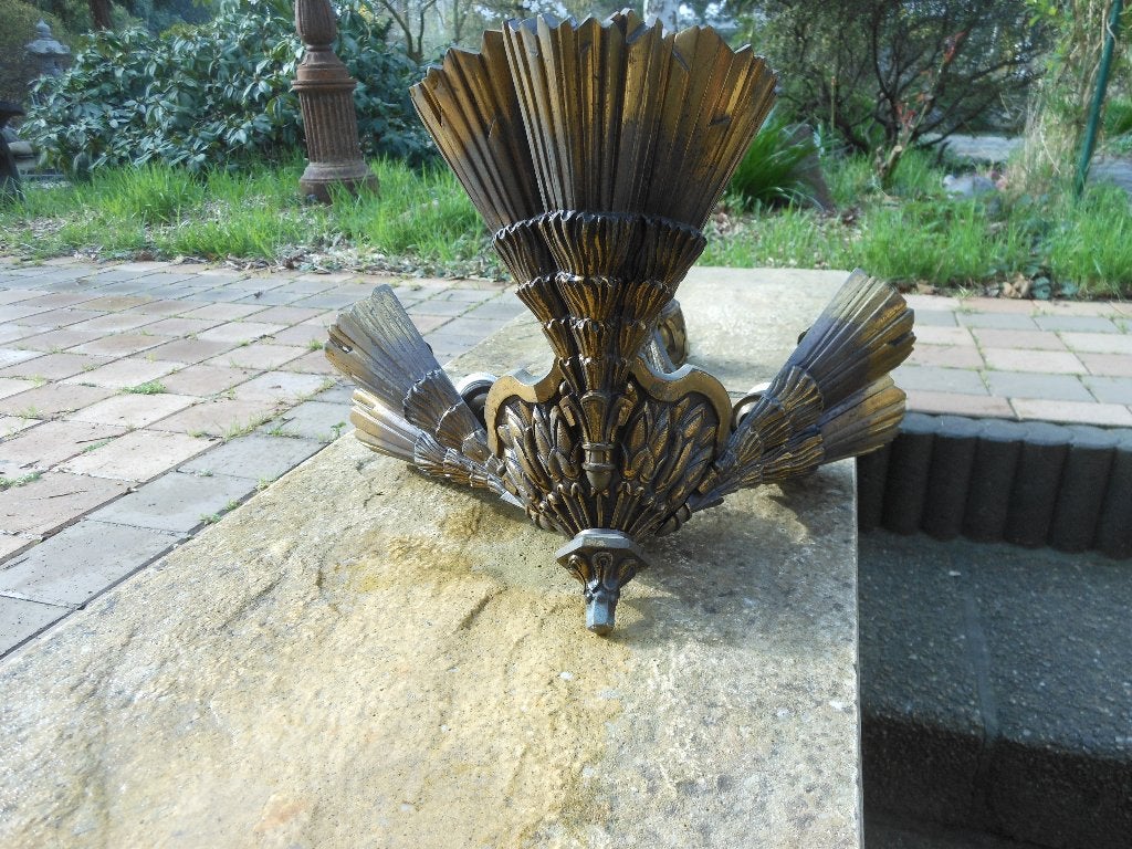 ancien lustre en bronze des années 30, Antiquités & Art, Enlèvement