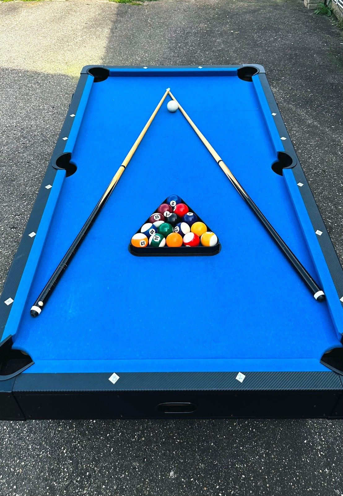 2-in-1 Pooltafel & Airhockey Tafel (6ft), Ophalen, Zo goed als nieuw, Pooltafel
