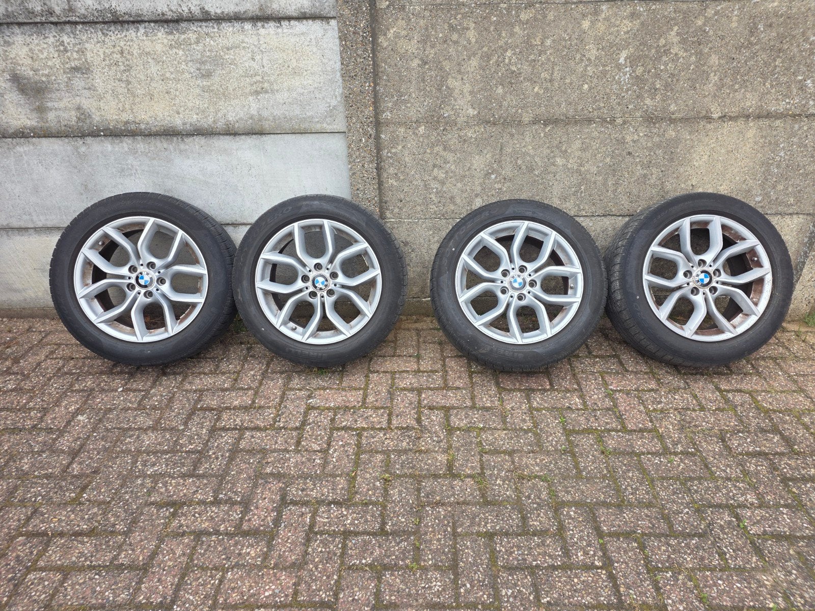 245/50 R18 velgen met pirelli runflat winterbanden., Auto-onderdelen, Banden en Velgen, Velg(en), Winterbanden, Ophalen