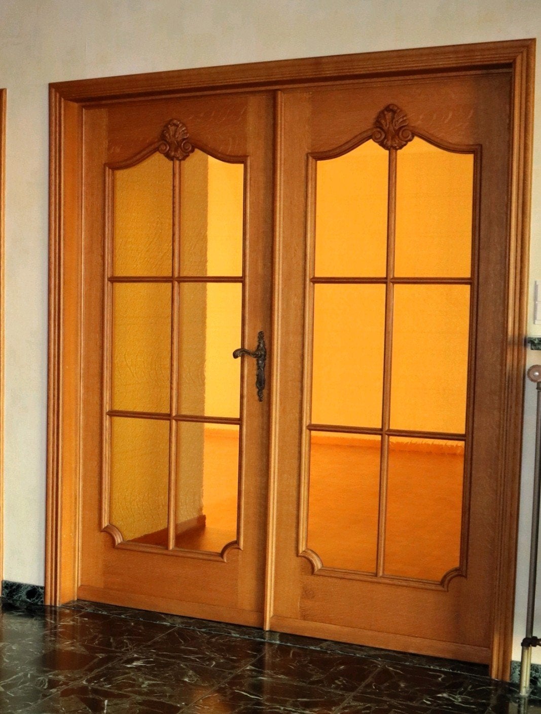 Klassieke dubbele binnendeur, Ophalen, Glas, Binnendeur