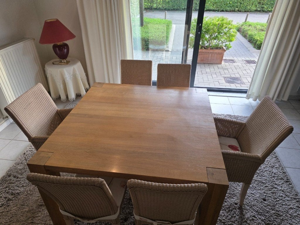 eetkamer Vincent Sheppard (Tafel & 6 stoelen), Ophalen, Zo goed als nieuw, Klassiek, 6 tot 8 stoelen