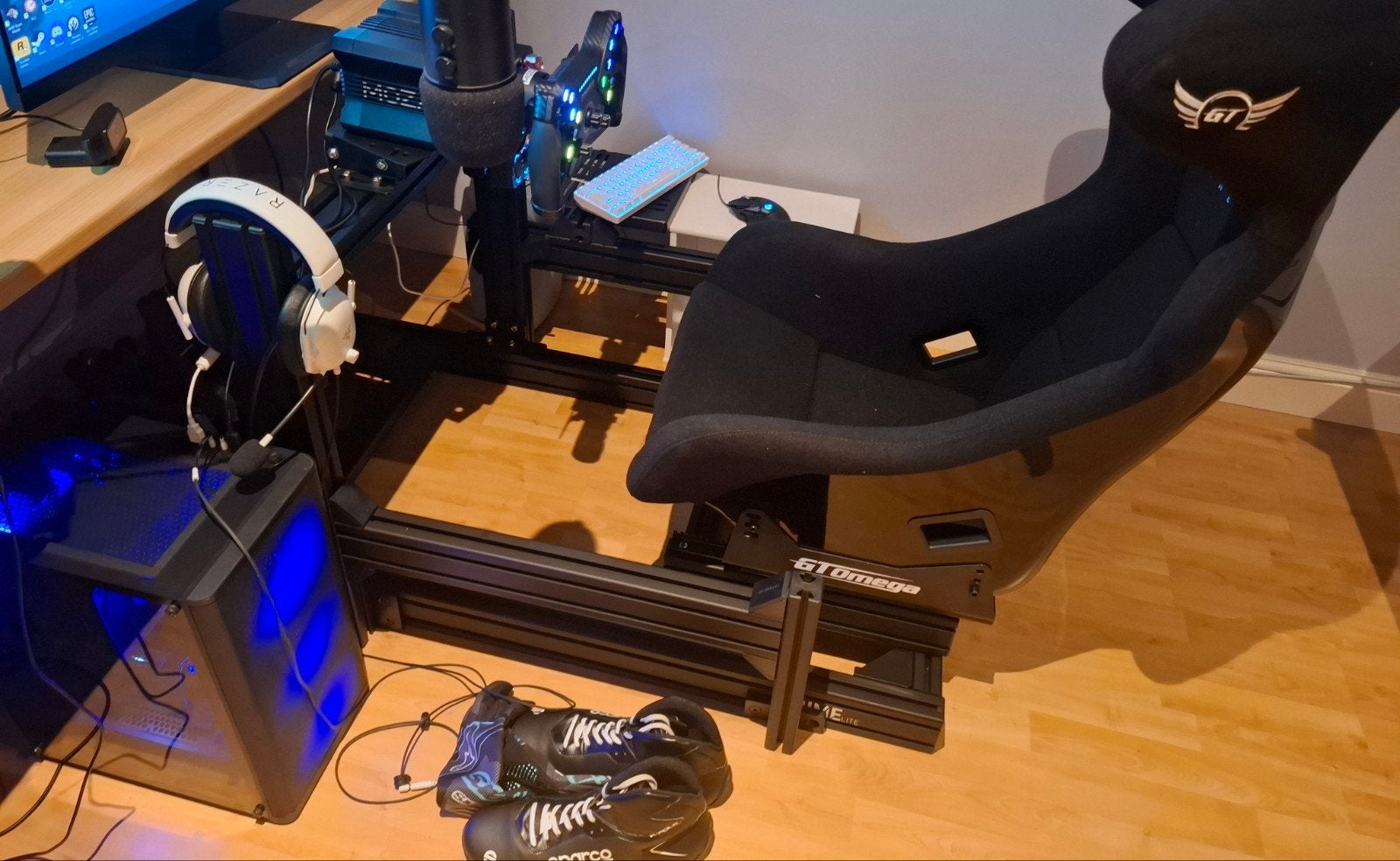 Simracing Setup, Computers en Software, Ophalen, Zo goed als nieuw
