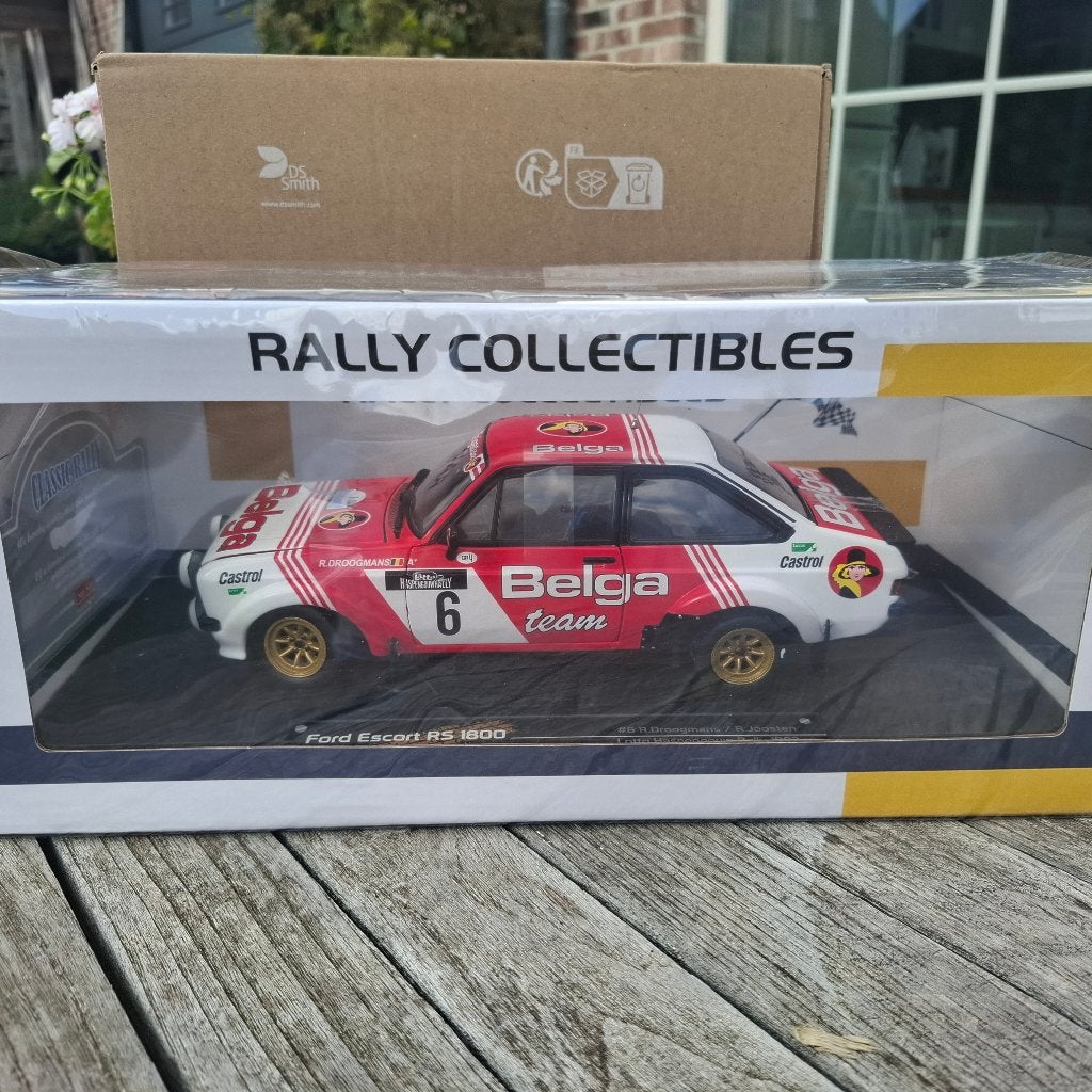 1/18 Sun Star Ford Escort RS1800 #6    Haspengouw Rally 1982, Ophalen of Verzenden, Nieuw, Auto, Sun Star