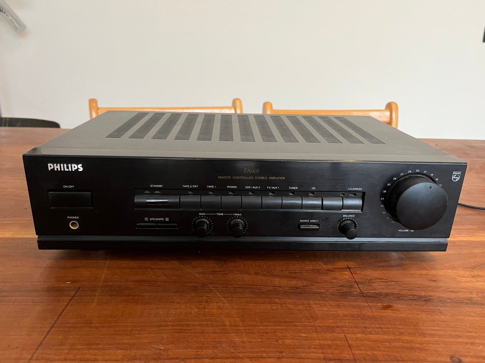 Philips FA660 stereoversterker – Made in Japan, Enlèvement, Utilisé