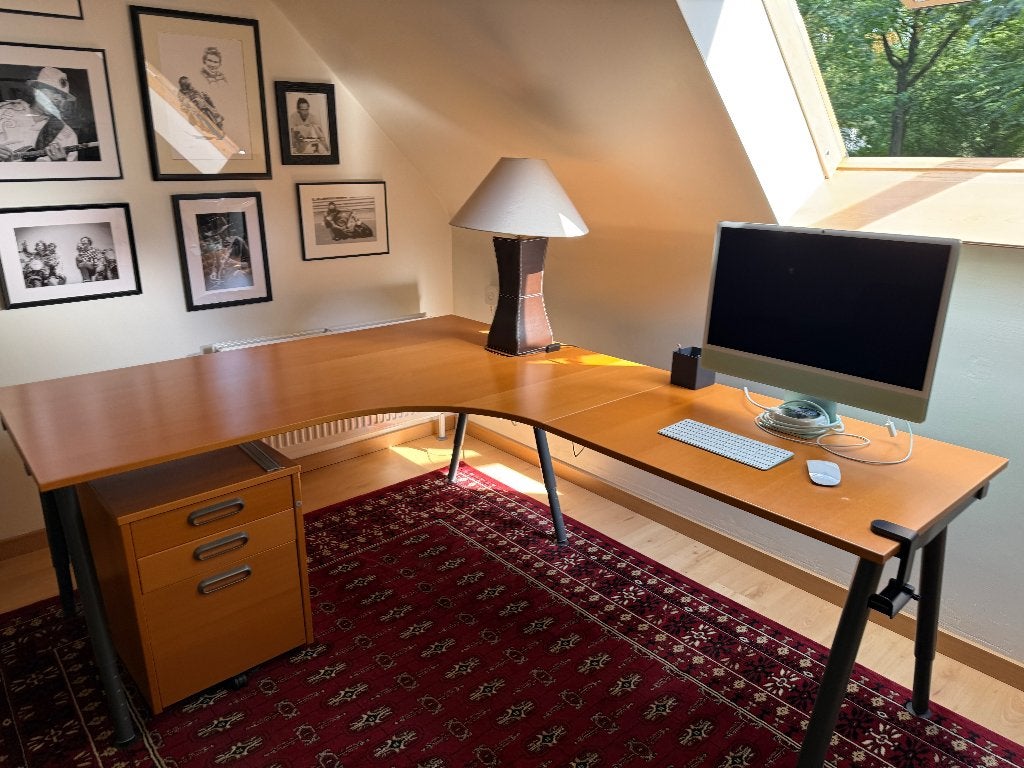 bureel meubel, Huis en Inrichting, Bureaus, Ophalen, Gebruikt, 60 cm, Hout