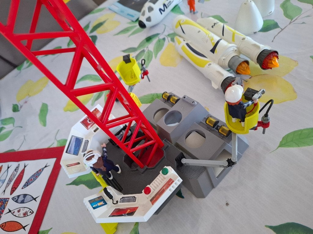 Speelset Playmobil 9488 Mars raket lanceerplatform, Ophalen, Complete set, Overige typen, Zo goed als nieuw