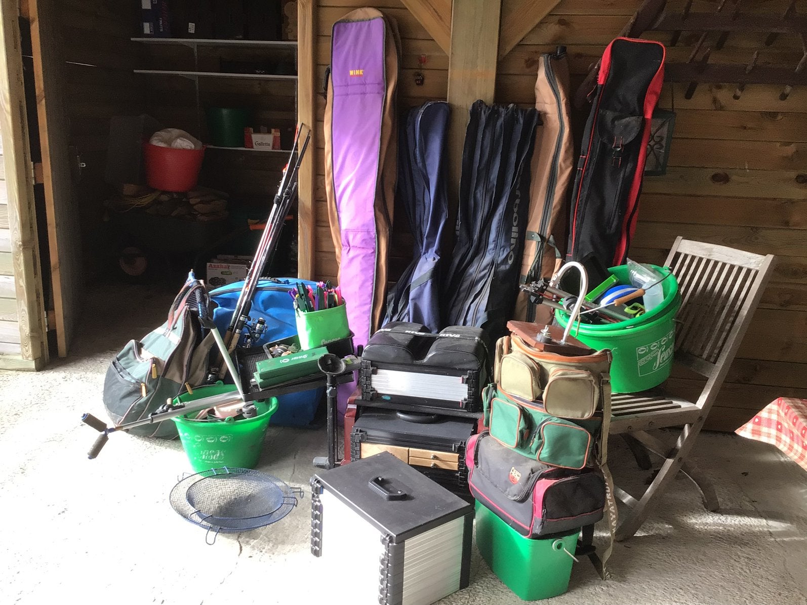 Materiel de pêche de concours, Watersport en Boten, Ophalen, Zo goed als nieuw, Complete set
