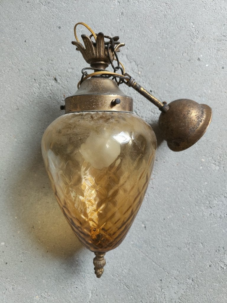 Vintage luster ananaslamp, Ophalen