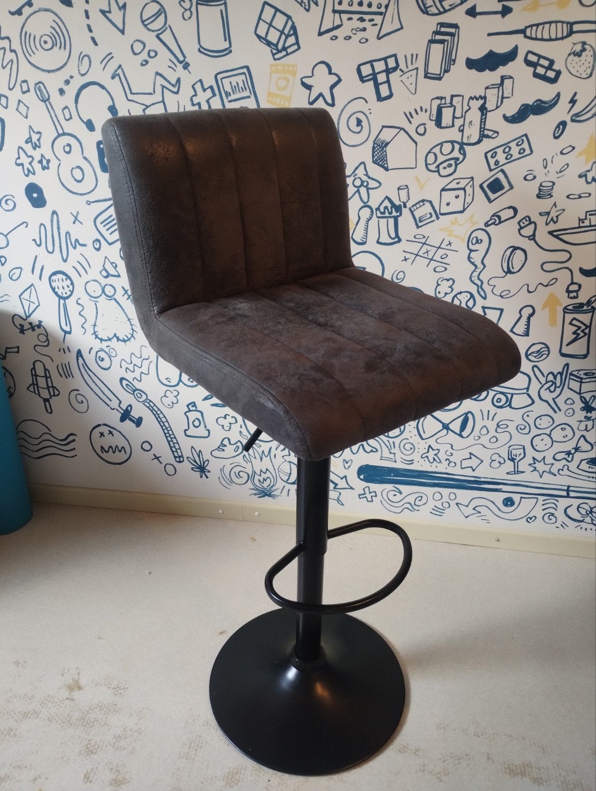 verstelbare kruk, 1 tabouret, Enlèvement, Utilisé, Métal