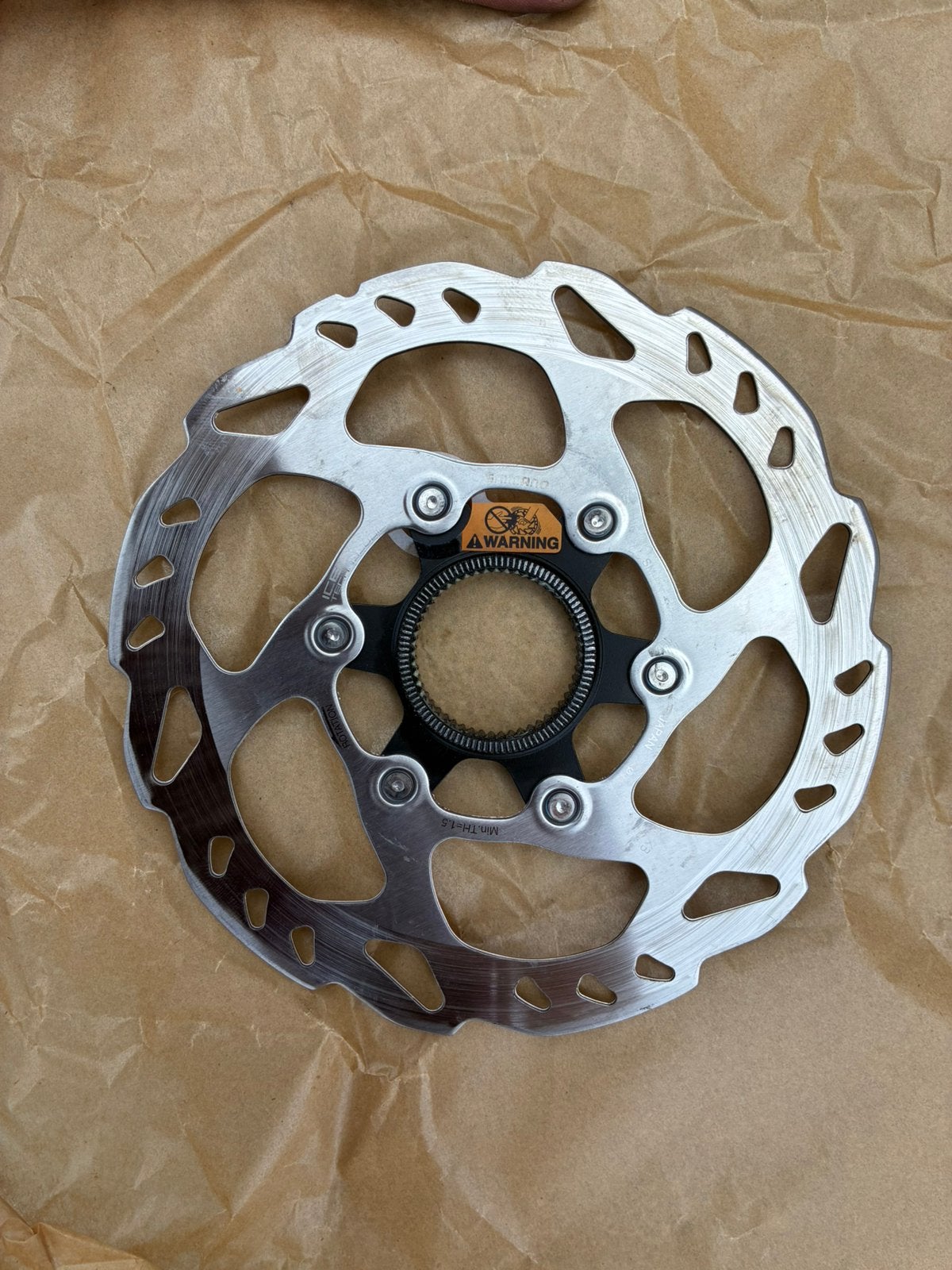 Shimano SM-RT70-S remschijf centerlock voorwiel, Enlèvement ou Envoi, Comme neuf, Freins