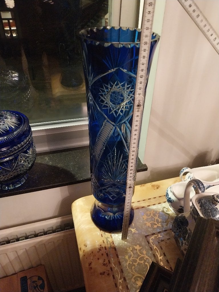 Grote bohemien vaas 50cm, Ophalen