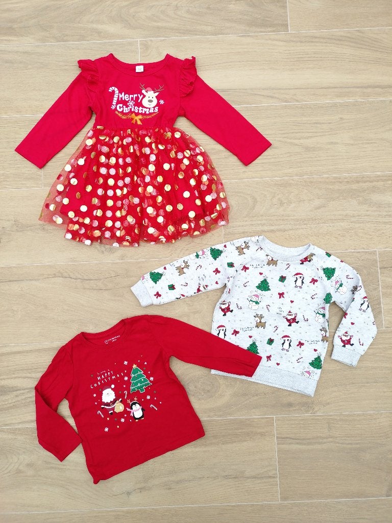 Pakketje kerstkledij maatje 92, Ophalen of Verzenden, Zo goed als nieuw, Meisje
