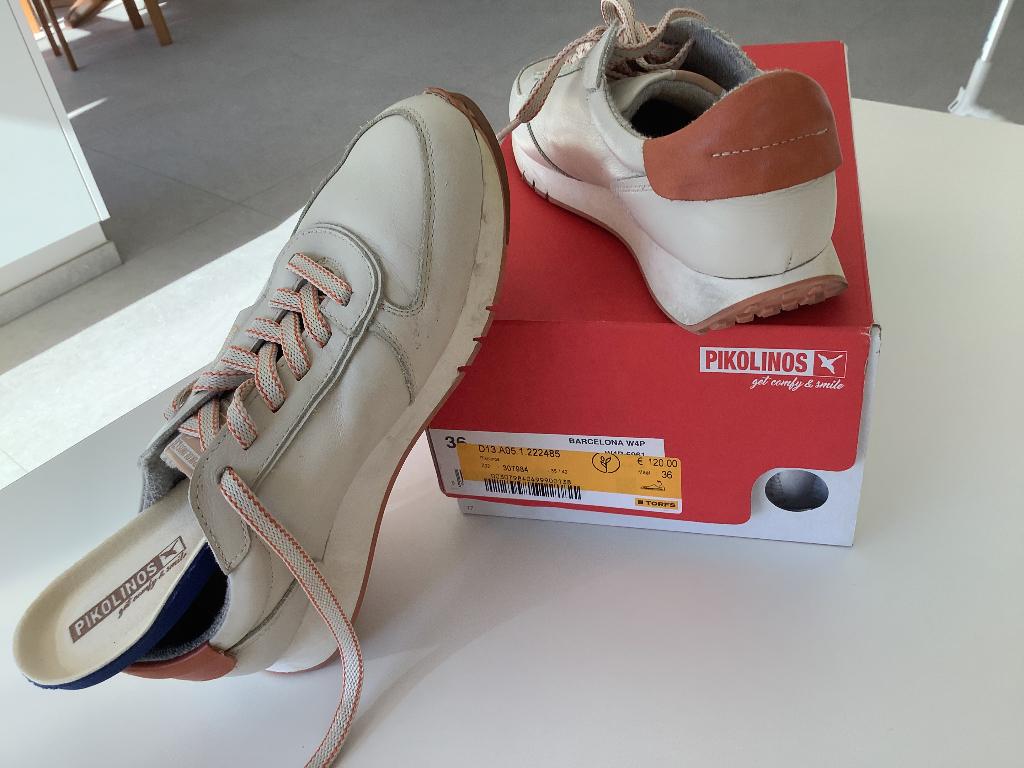 Damesschoen pikolinos maat 36, Beige, Comme neuf, Enlèvement, Chaussures de danse
