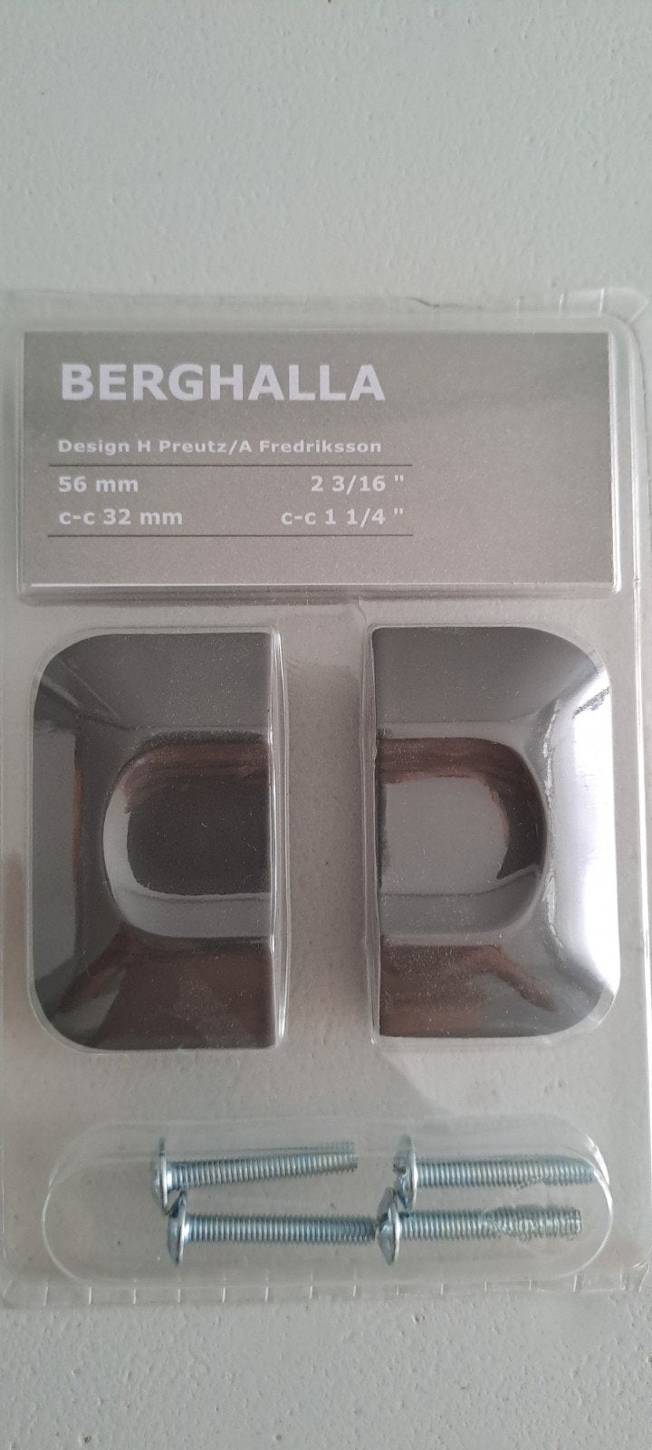 Poignée BERGHALLA IKEA gris lot de 4 paquets a saisir ↙️, Enlèvement, Neuf
