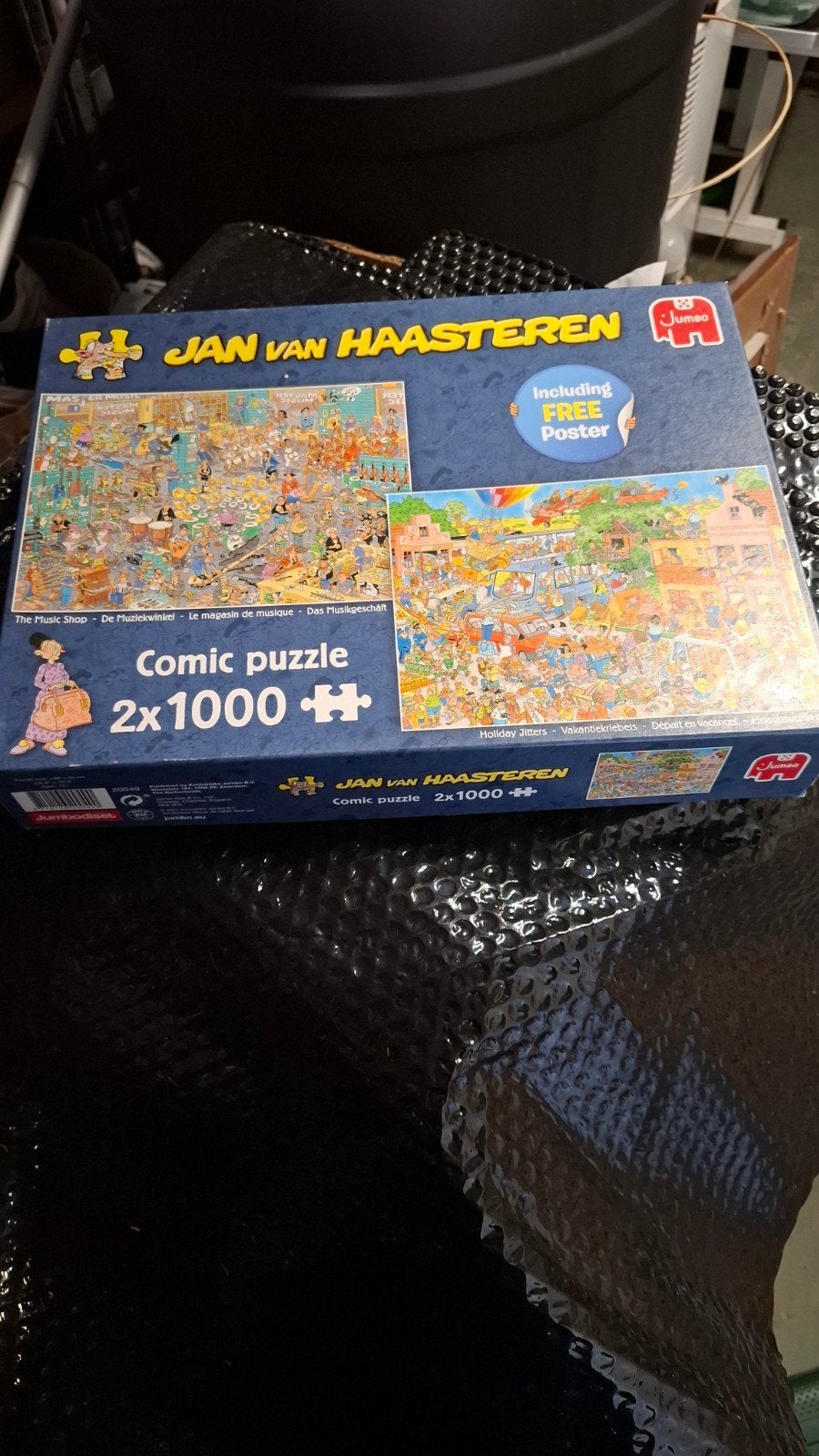 Puzzel jan van haasteren 2x1000stuks  vakantiekriebels/ muzi, Ophalen