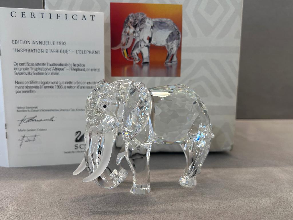 Swarovski SCS 1993 Olifant, Jaarstuk, Ophalen of Verzenden, Nieuw, Figuurtje