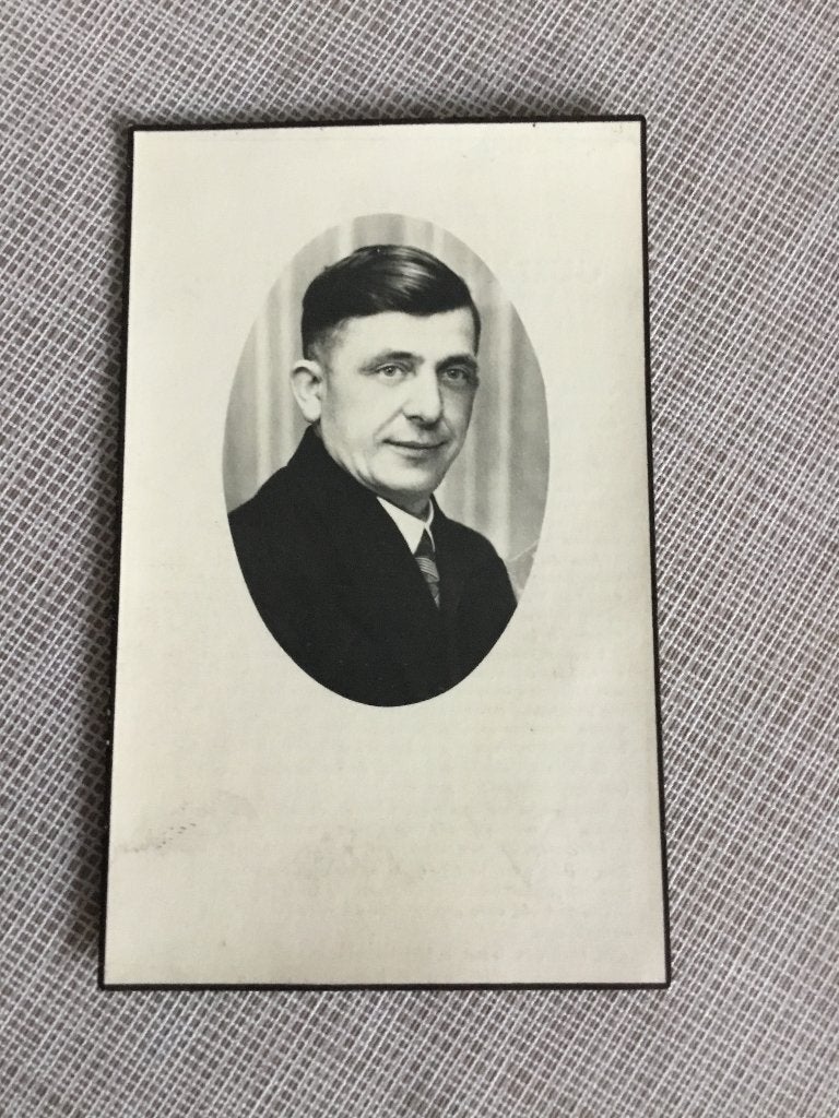 Oorlogsslachtoffer De Munck Dendermonde + concentratiekamp, Verzenden, Bidprentje
