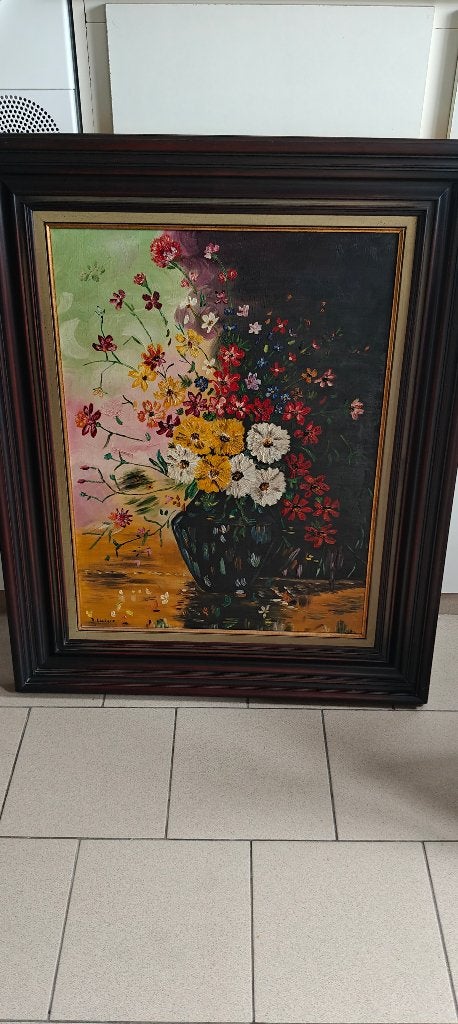 Schilderijen, Antiek en Kunst, Kunst | Schilderijen | Klassiek, Acrylverf, Doek, Handgeschilderd, Vintage