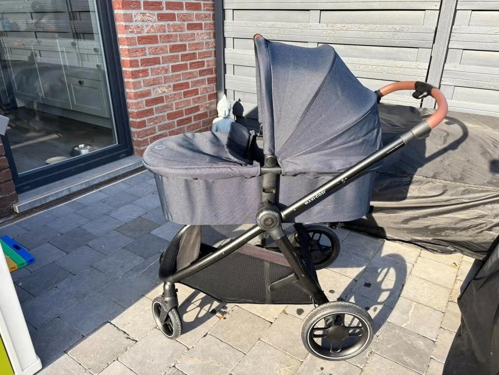 Maxi-cosi street+ set (kinderwagen, stoel, reiswieg), Kinderwagen, Gebruikt, Ophalen of Verzenden, Met reiswieg