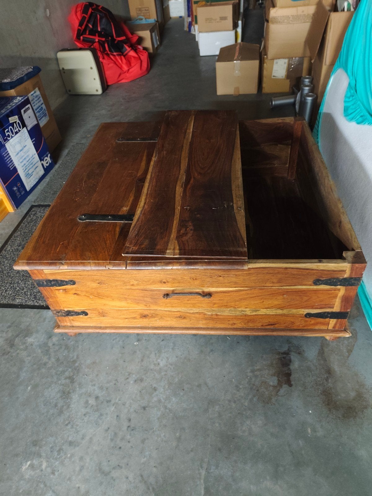 mooie en gerieflijke houten koffer, Huis en Inrichting, Ophalen, Gebruikt
