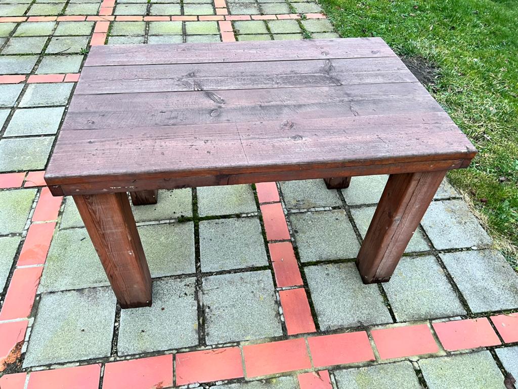 Tuintafel 1,20m x80cm, Ophalen, Gebruikt