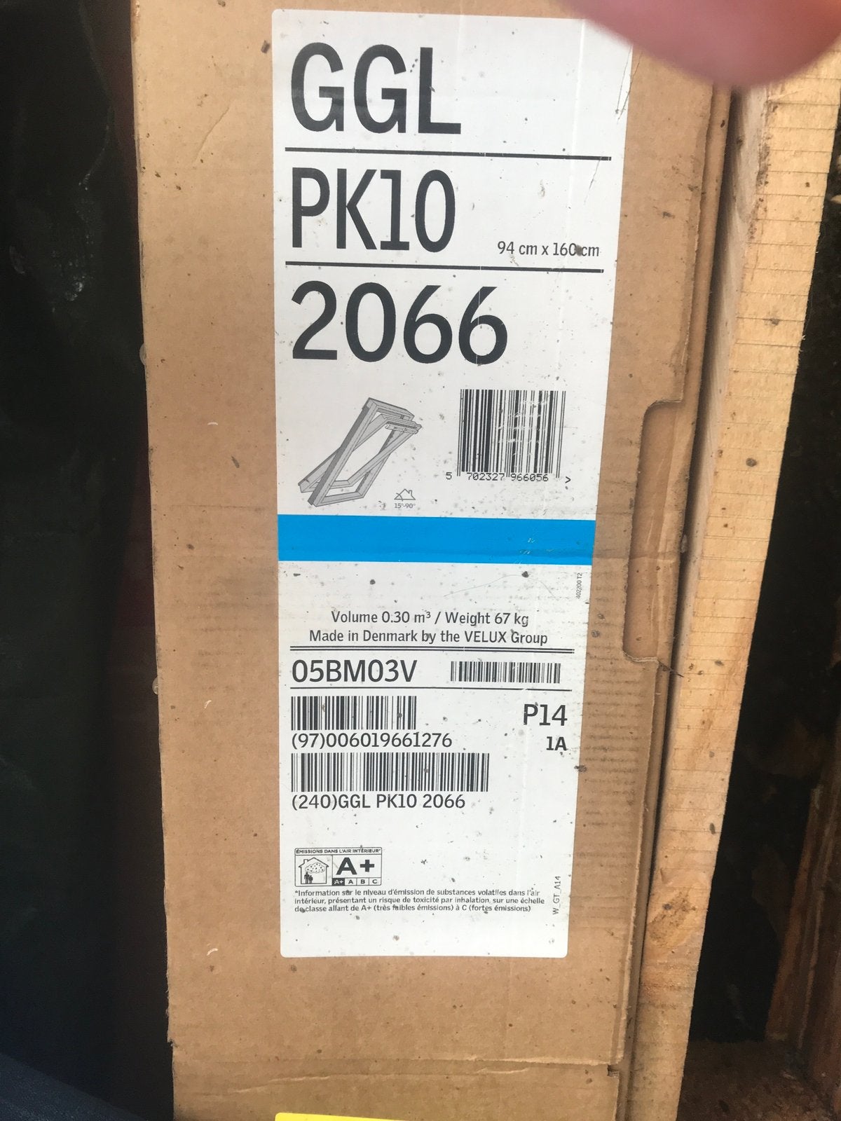 Velux GGL PK10 94x160, Enlèvement, Neuf