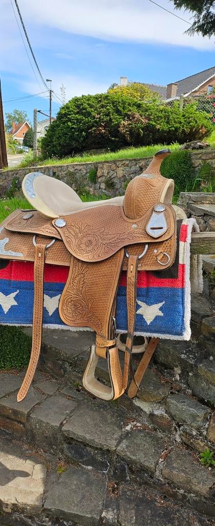 Selle, sangle, tapis & bridon western monte américaine, Animaux & Accessoires, Enlèvement ou Envoi, Western