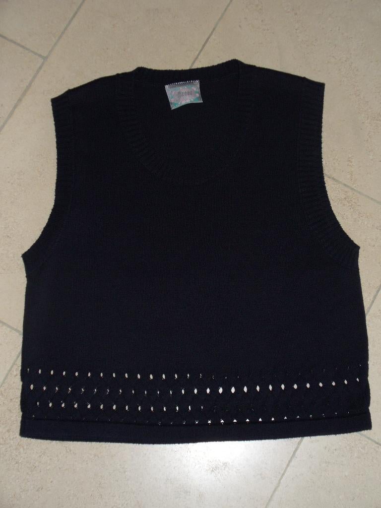 Blauwe debardeur maat L, Enlèvement ou Envoi, Taille 42/44 (L), Bleu