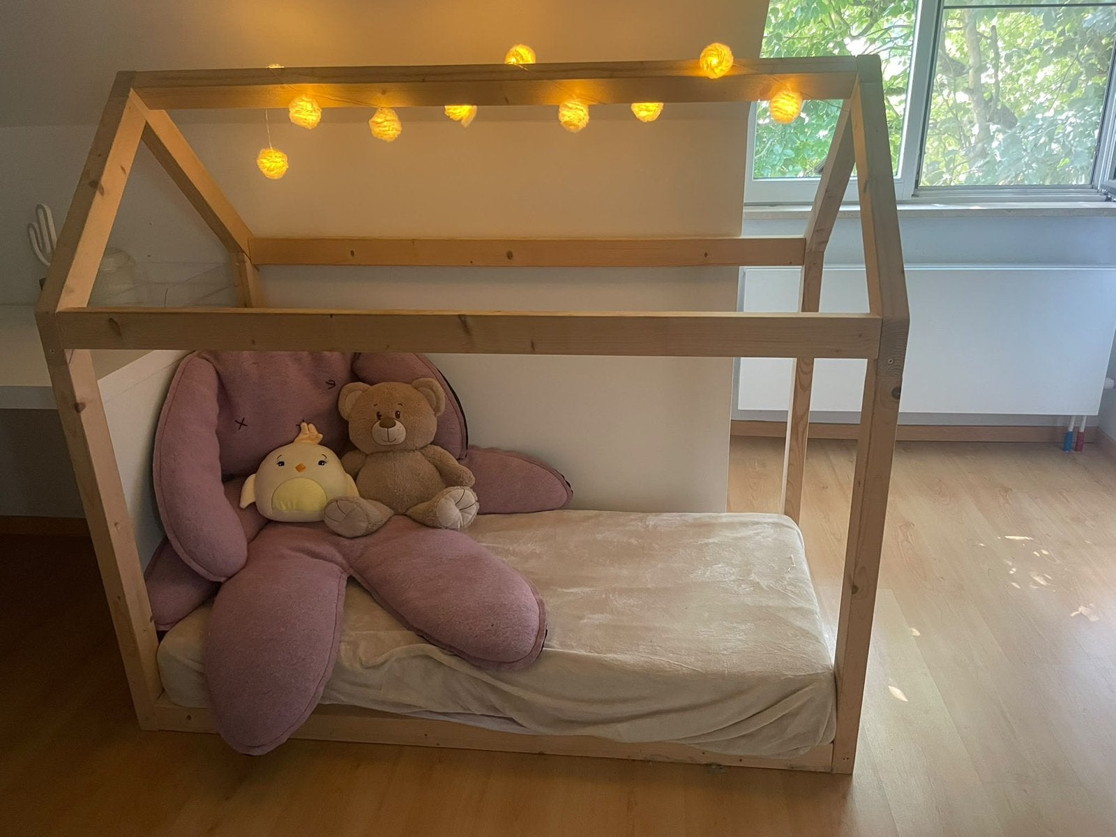 Mooi houten bedje te koop, Ophalen, Gebruikt