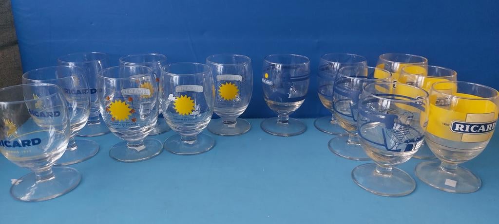 Ricard-glazen voor 4 euro per glas, Verzamelen, Ophalen of Verzenden