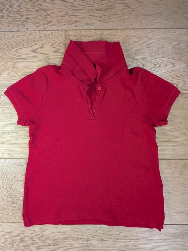 scouts: t-shirt polo rouge taille 128, Ophalen, Gebruikt