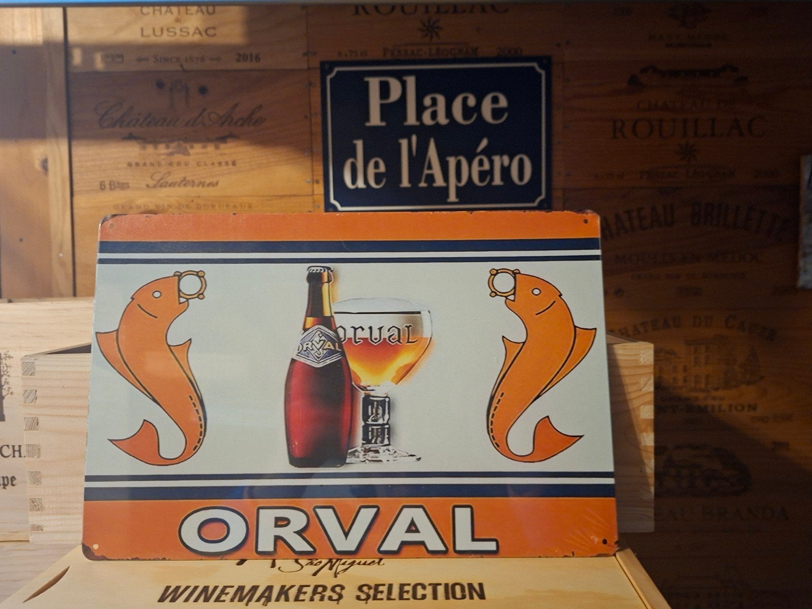 Orval tôle 30x20cm déco Mural bar cave à bières collection, Ophalen