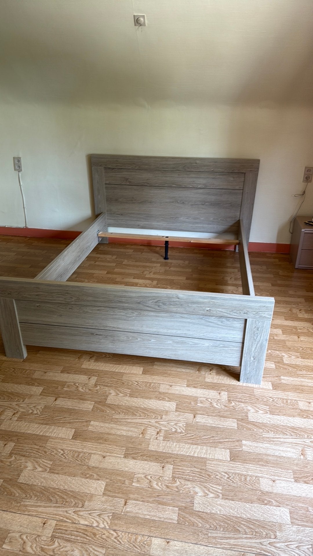 Bedframe in hout, Ophalen, Gebruikt, Tweepersoons, Hout
