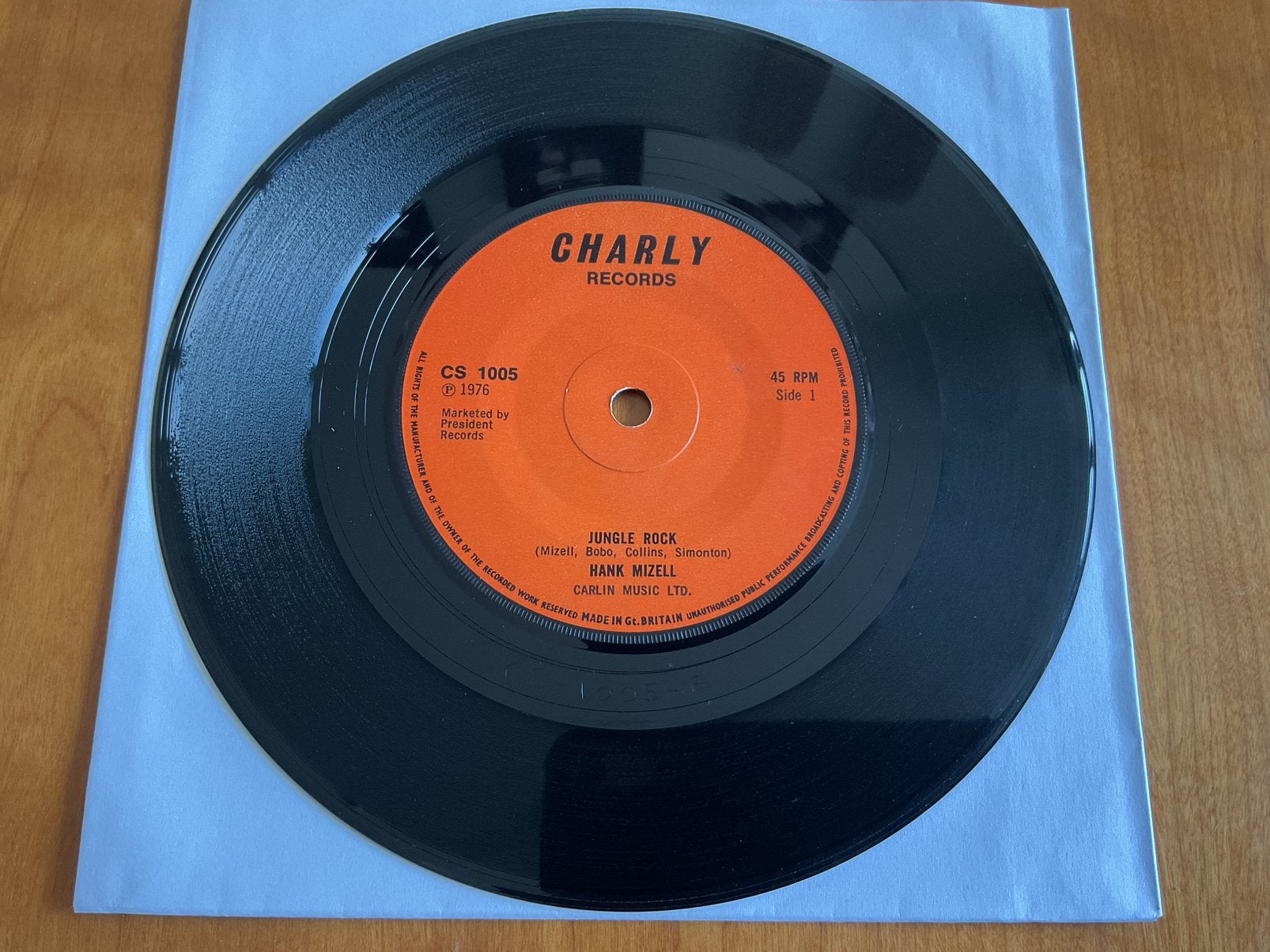 Hank Mizell - Jungle Rock., CD & DVD, Vinyles Singles, Enlèvement ou Envoi, Utilisé