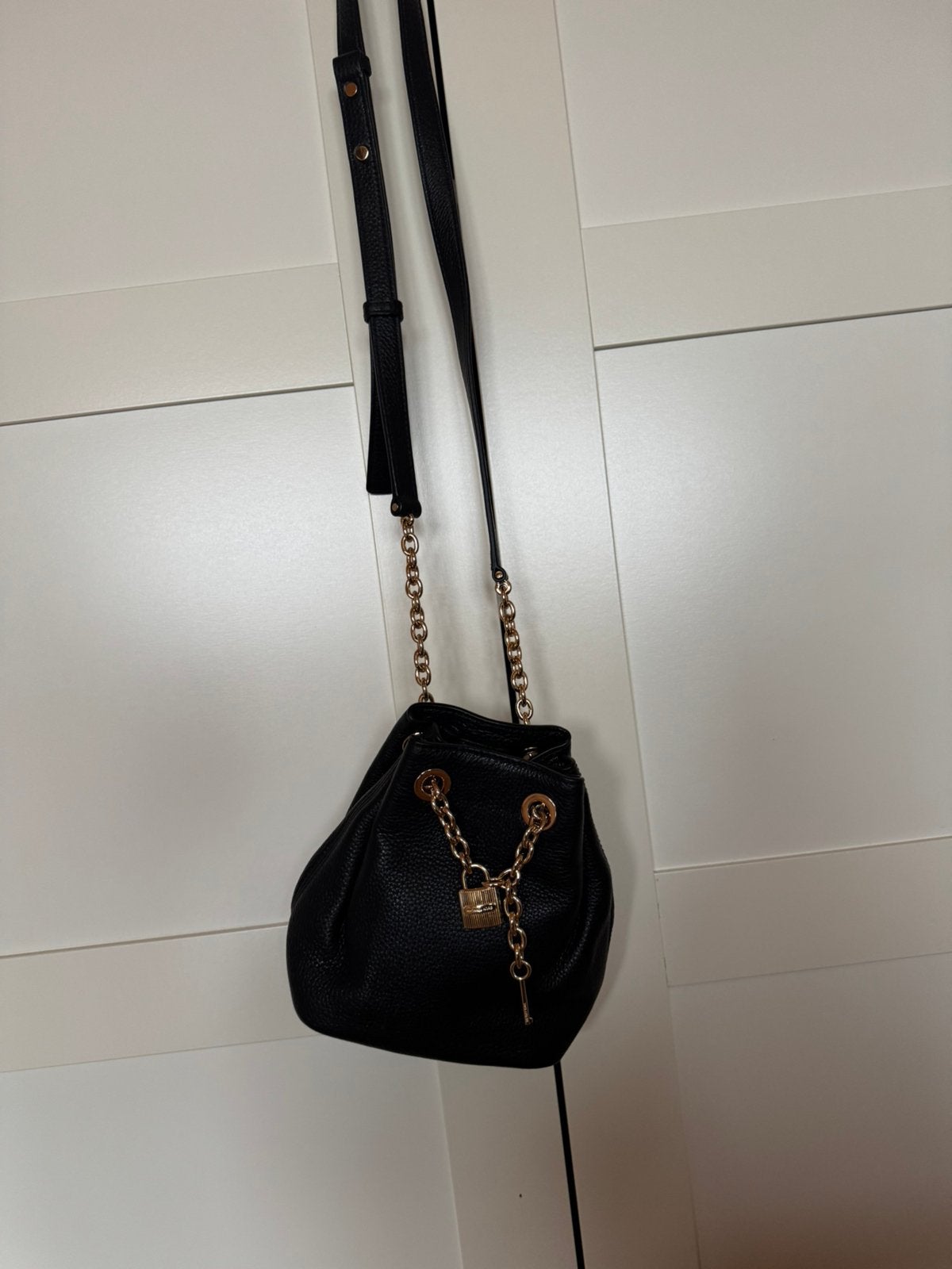 Schouder tas van Michael koers, Ophalen, Zo goed als nieuw, Leer