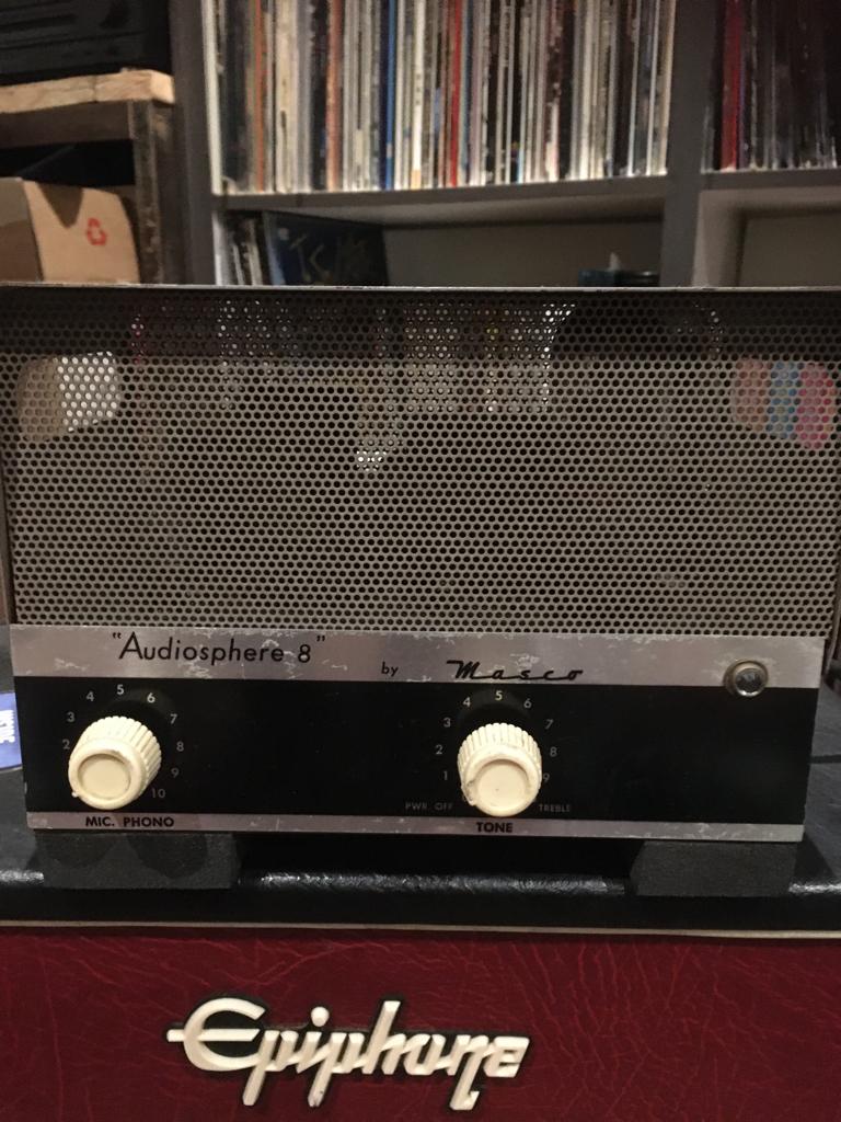 Masco audiosphere 8/Epiphone cab, Muziek en Instrumenten, Ophalen, Gebruikt, Gitaar, Minder dan 50 watt