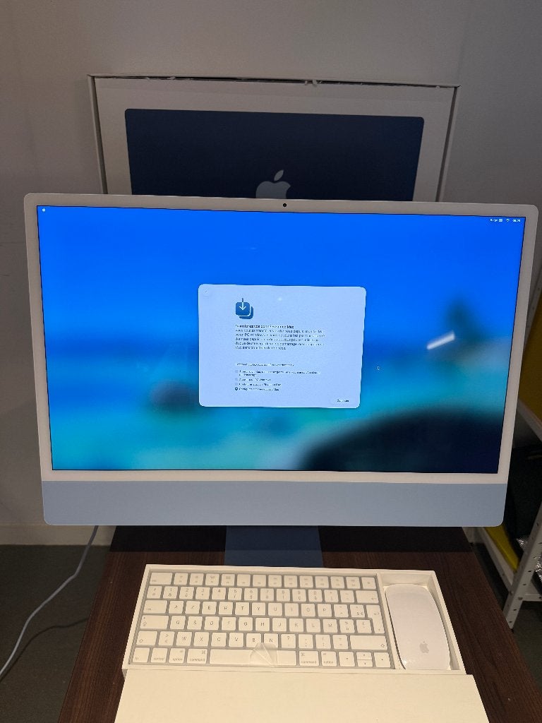 iMac Apple 24 pouces M1 bleu – 16 Go – SSD 2 To, Computers en Software, Apple Desktops, Ophalen, SSD, IMac, Zo goed als nieuw
