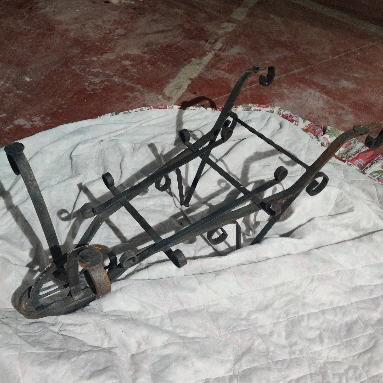 TE KOOP ZEER ZELDZAME SMEEDIJZEREN KRUIWAGENFUNCTIE/TRIM, Minder dan 60 liter, Ophalen, Gebruikt, Transportkar