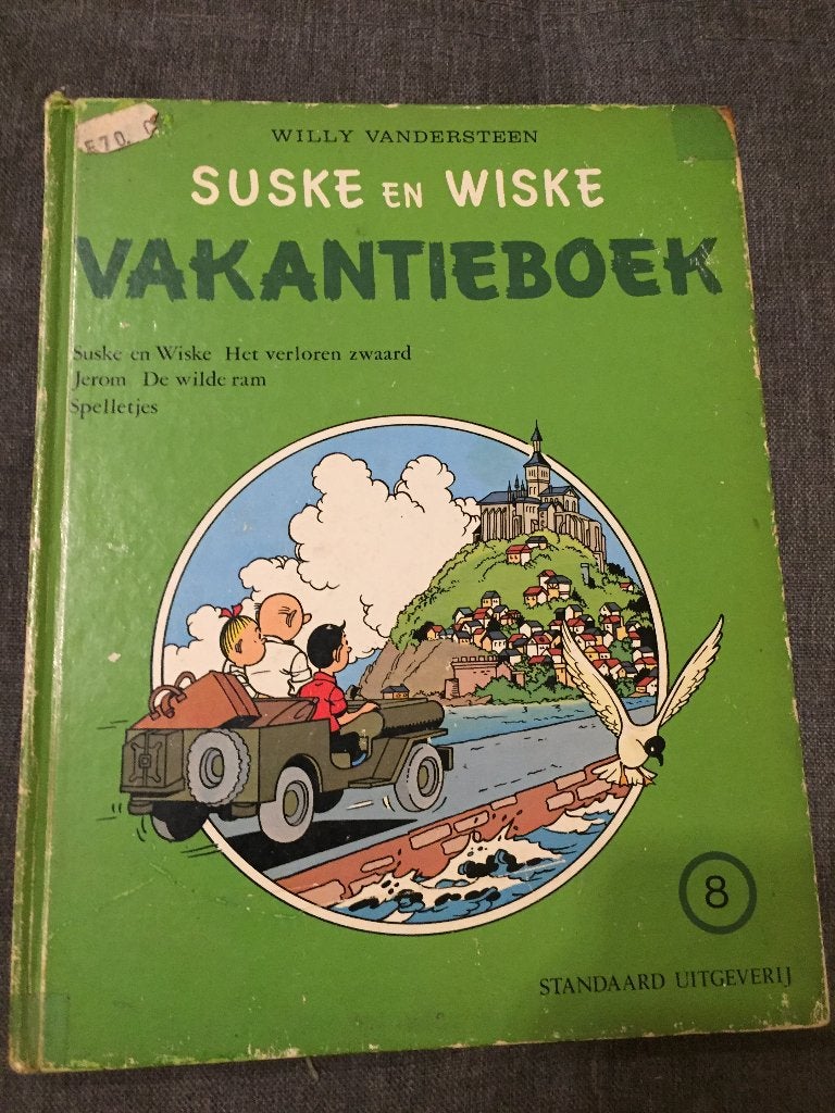 Vintage Vakantie album Suske & Wiske her verloren zwaard, Enlèvement ou Envoi, Willy Vandersteen, Une BD, Comme neuf