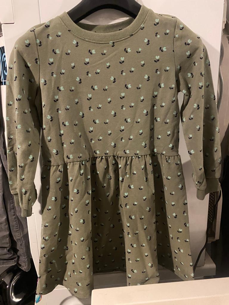 Kleed, Khaki, maat 134, Kinderen en Baby's, Kinderkleding | Maat 134, Ophalen, Zo goed als nieuw